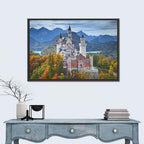 Neuschwanstein Castle in Autumn Wall Art