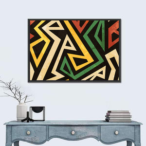 African Geometric Pattern Wall Art