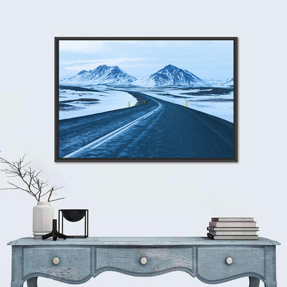 Iceland Ring Road to Snowy Peaks Wall Art