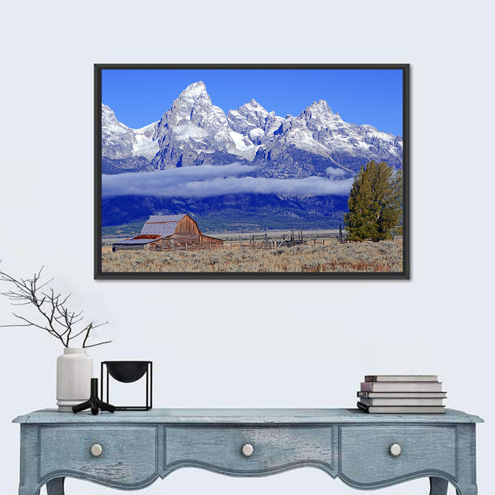 T.a. Moulton Barn, Grand Teton Wall Art in a room, landscape