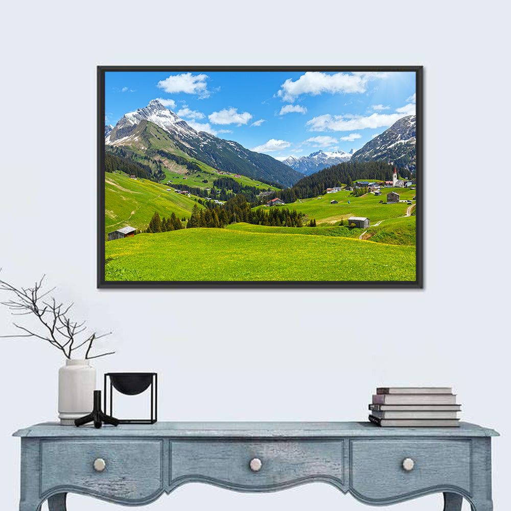 Biberkopf Meadow View Wall Art in a room, landscape