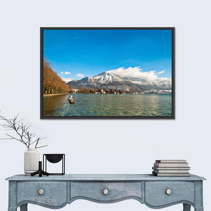 Lake Annecy Winter View Wall Art
