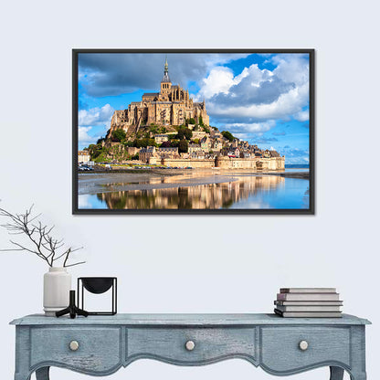 Mont Saint-michel Reflection Wall Art