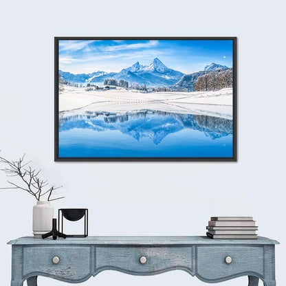 Watzmann Winter Reflection Wall Art