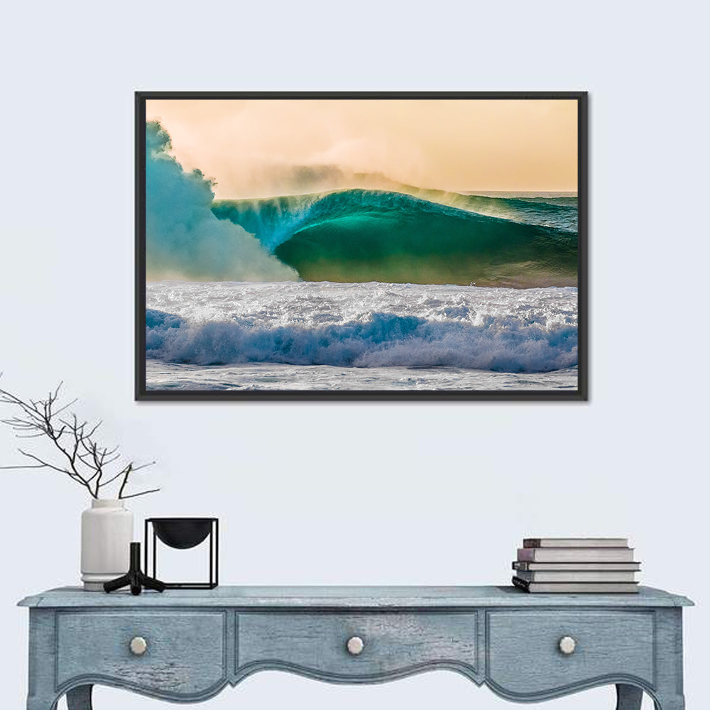 Bonzai Pipeline Surf Wave  Wall Art