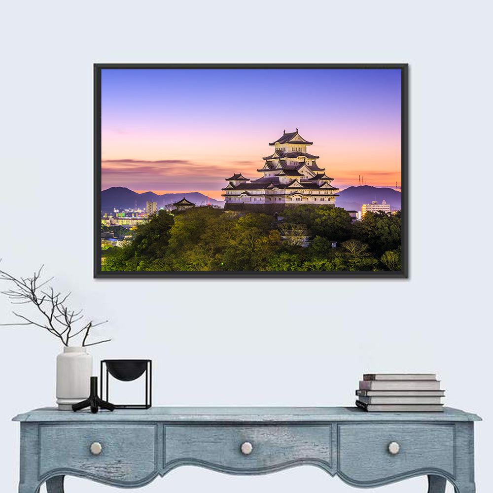 Himeji Castle at Dusk Wall Art