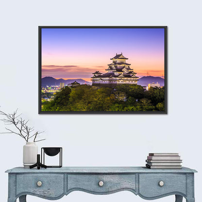 Himeji Castle at Dusk Wall Art