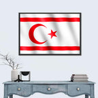 Northern Cyprus Flag Wall Art
