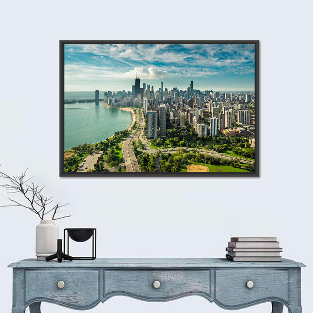 Chicago Lakefront Skyline Wall Art