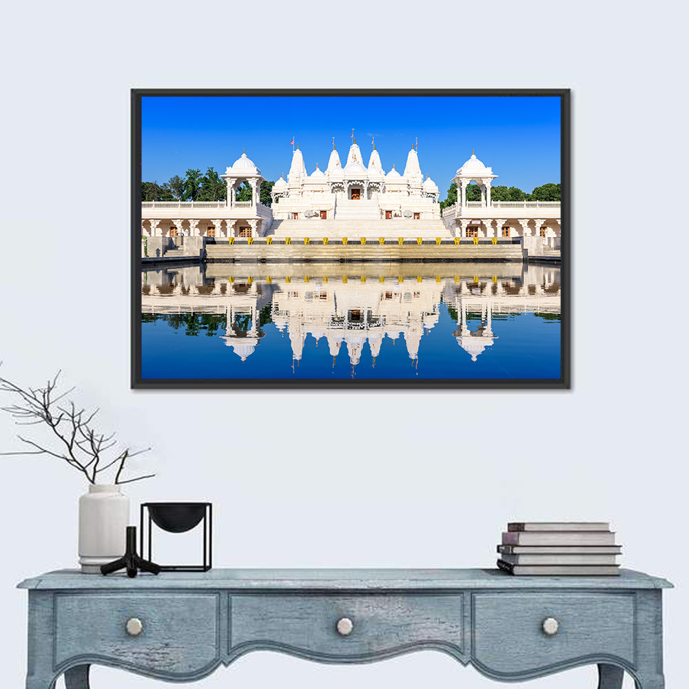 Ornate White Hindu Temple, Atlanta Wall Art