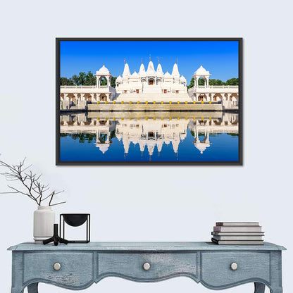 Ornate White Hindu Temple, Atlanta Wall Art