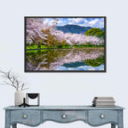 Spring at Daikaku-ji Pond Wall Art