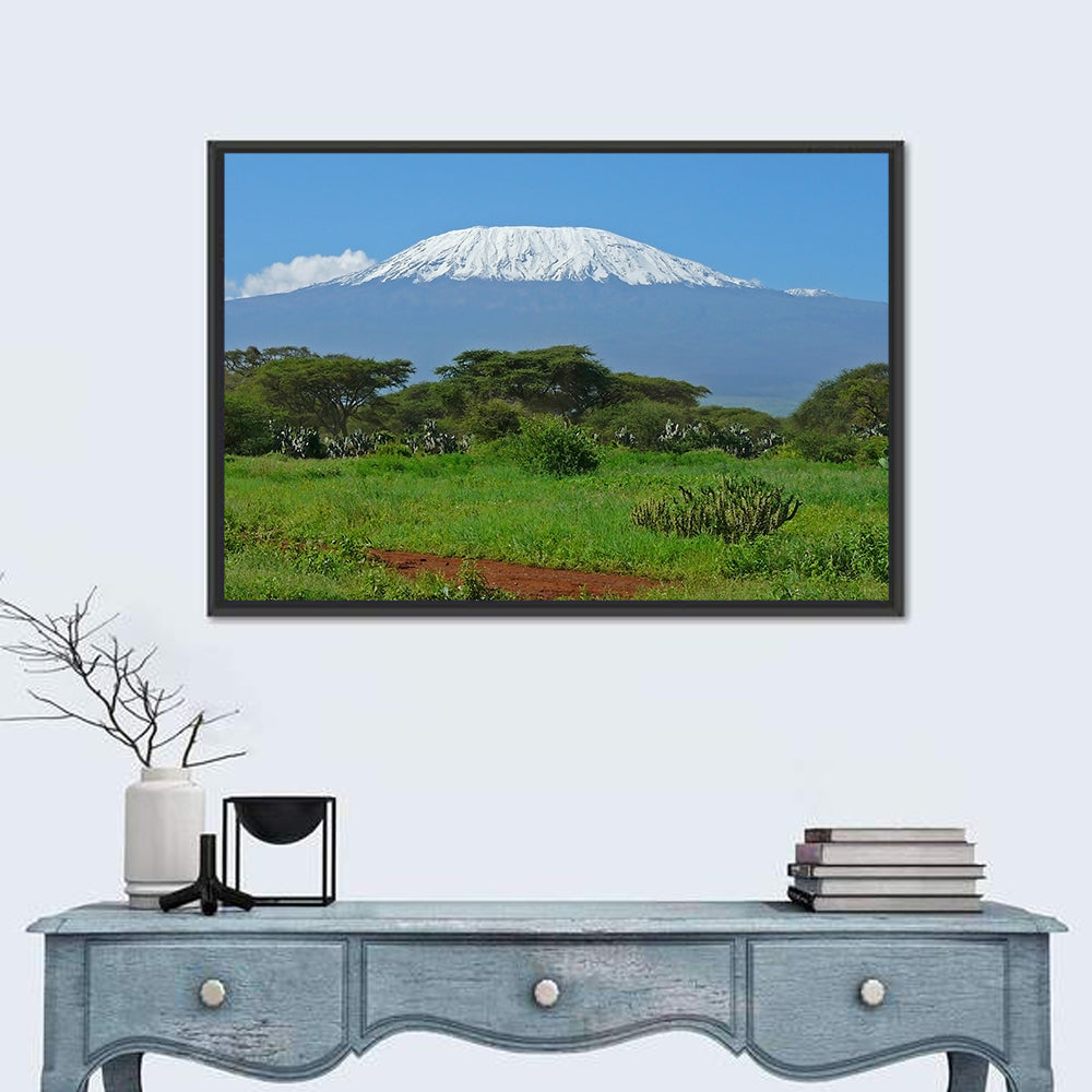 Mount Kilimanjaro Snow Capped Peak Wall Art