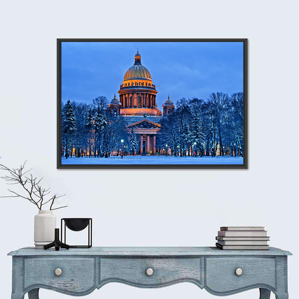 Saint Isaac's Cathedral at Night Wall Art