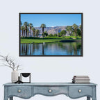 Palm Desert Golf Course with Lake Wall Art