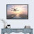 Aircraft Flies Over Island Wall Art