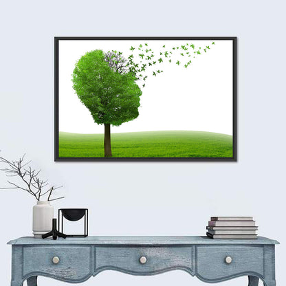 Memory Loss Tree Profile Wall Art