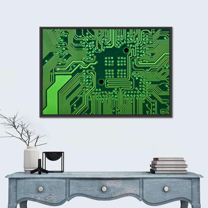 Microchip Connection Grid Wall Art