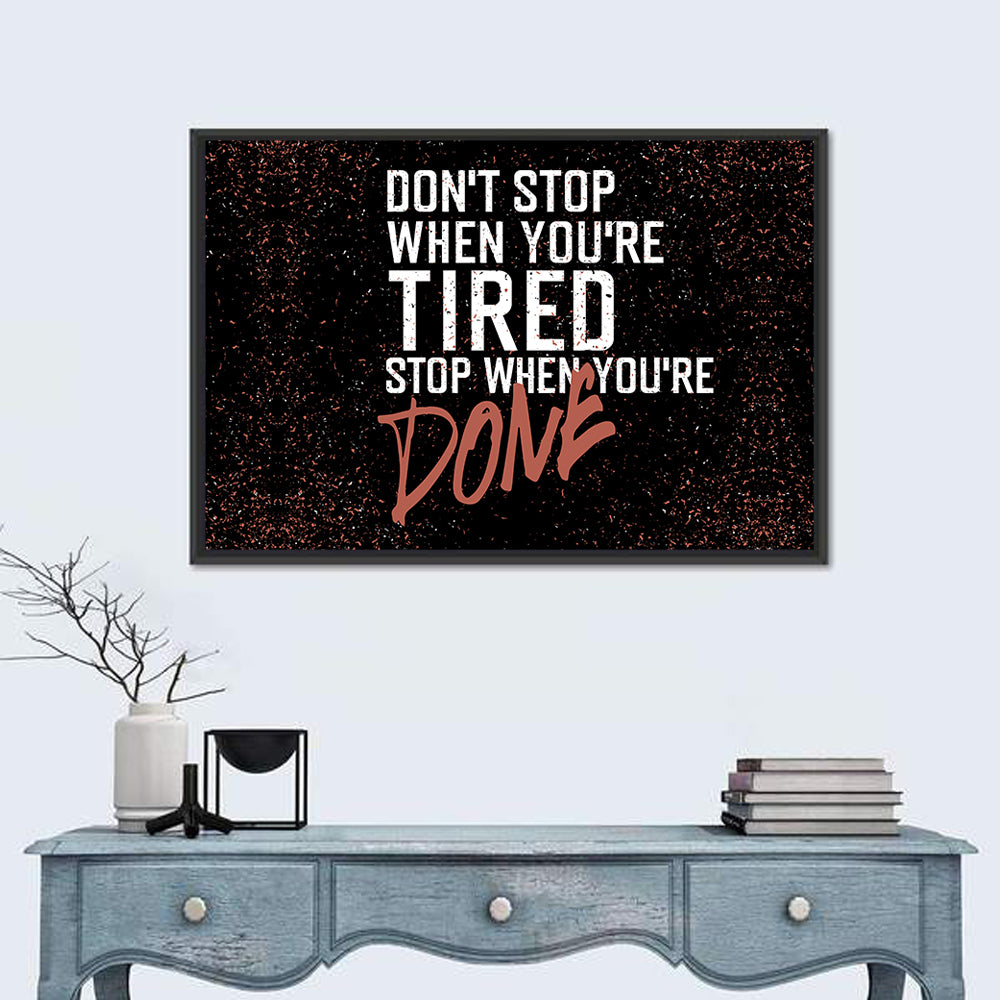 Distressed Motivational Quote Wall Art