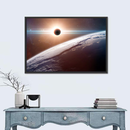 Earth Planet From Space Wall Art