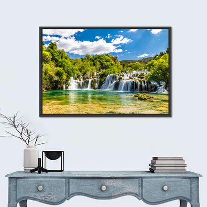 Skradinski Buk Cascading Waterfall Wall Art