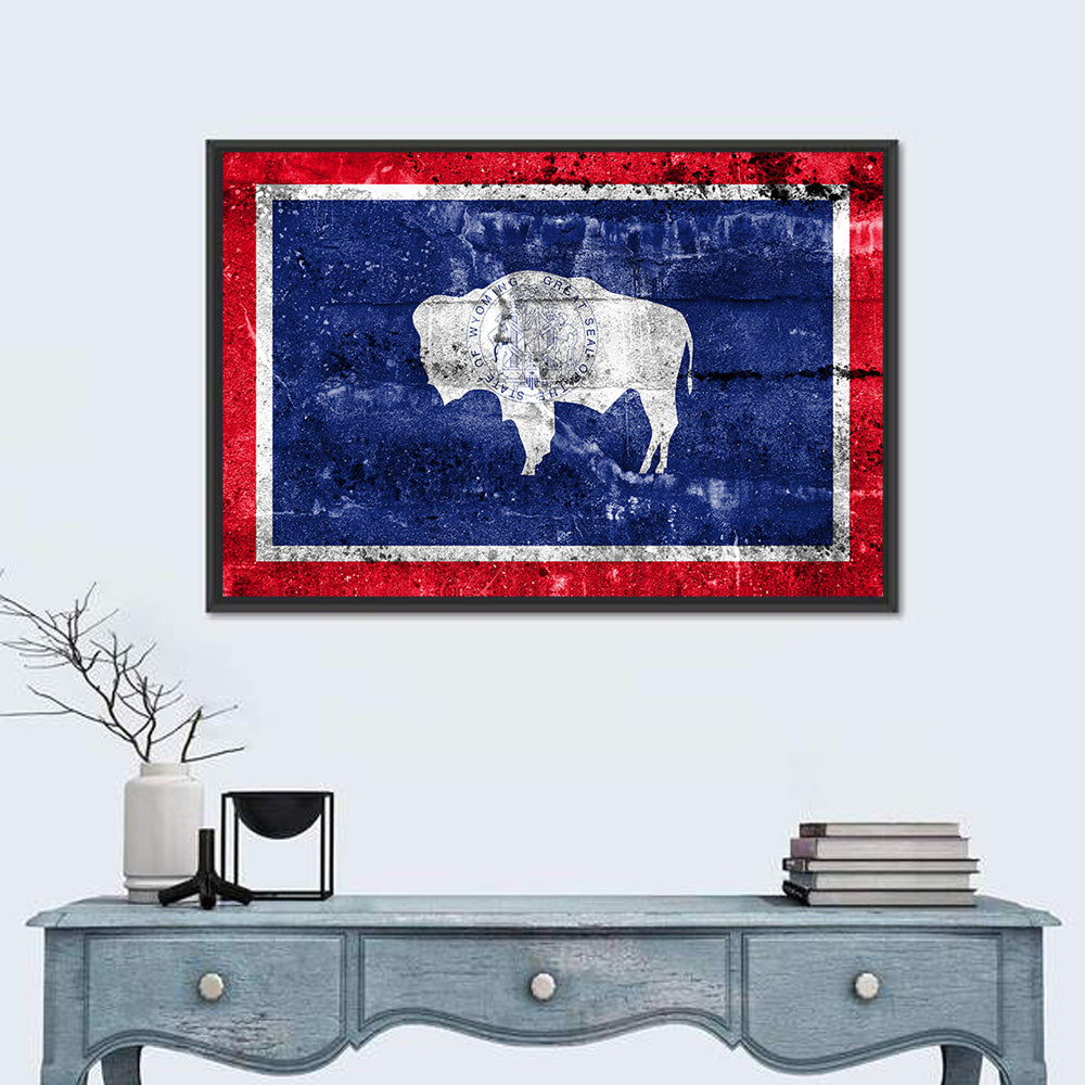 Flag of Wyoming State Wall Art