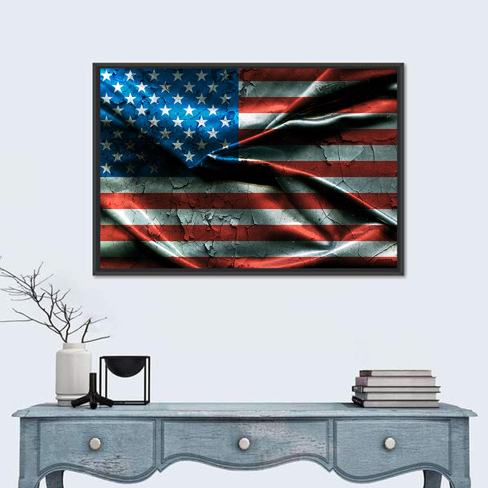 Distressed American Flag Wall Art