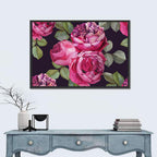 Pink Watercolor Roses Wall Art