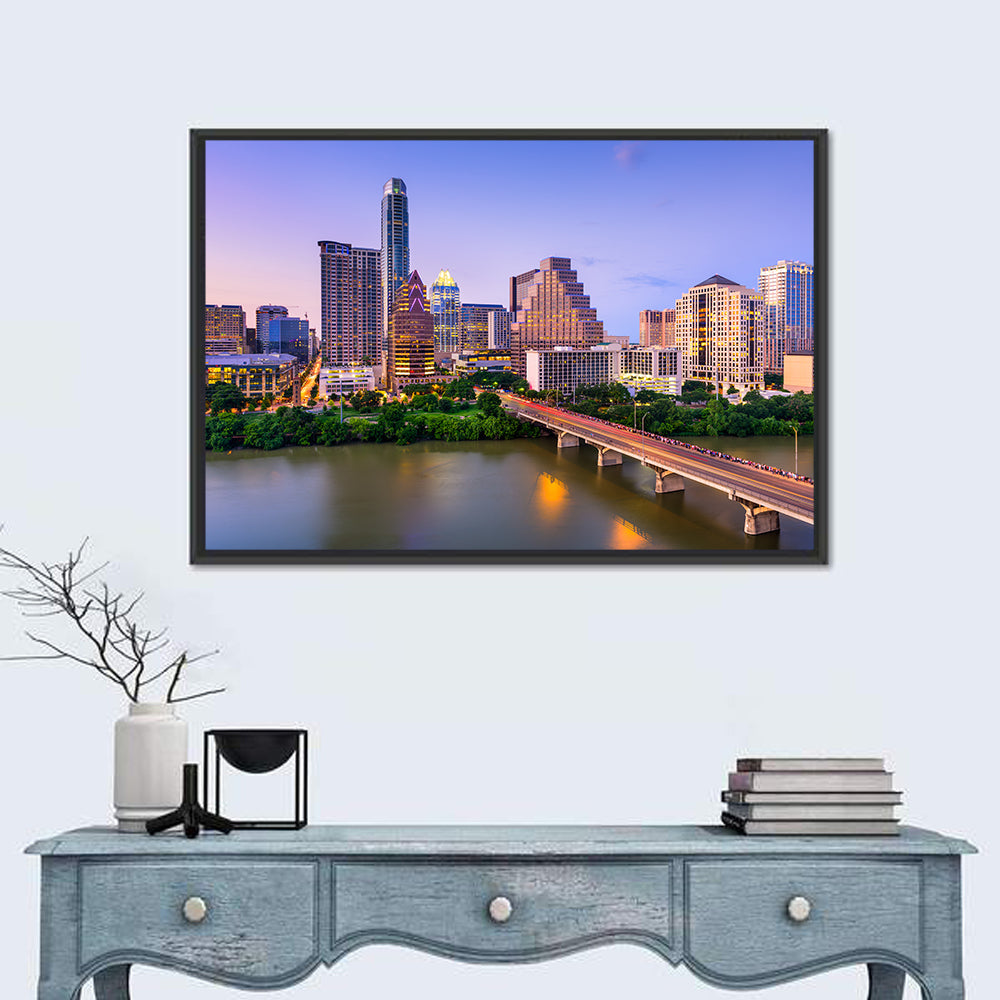 Austin Skyline Over Lady Bird Lake Wall Art