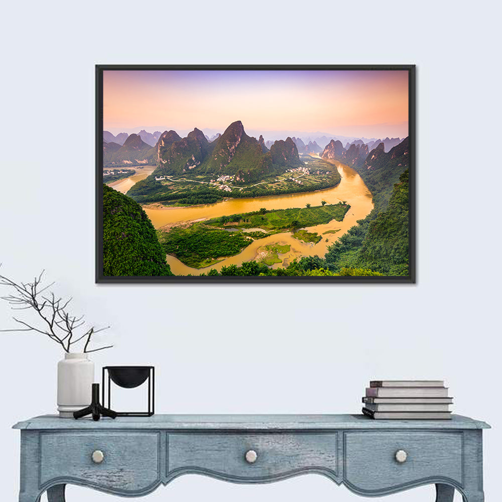 Xingping Karst Mountains Wall Art