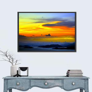 Tranquil Sunset Over Ocean Wall Art