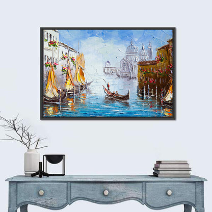 Venetian Canal Watercolor Wall Art