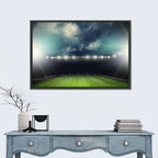 Stadium Under Floodlights Wall Art
