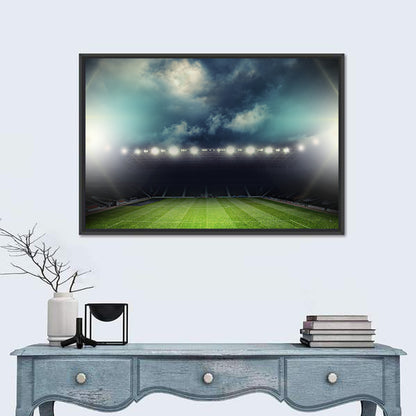 Stadium Under Floodlights Wall Art