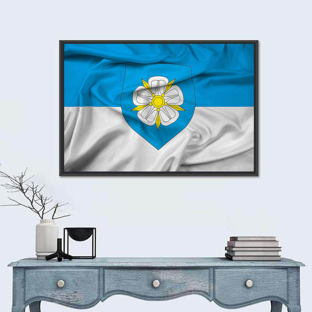 Viljandi Flag Wall Art in a room, landscape