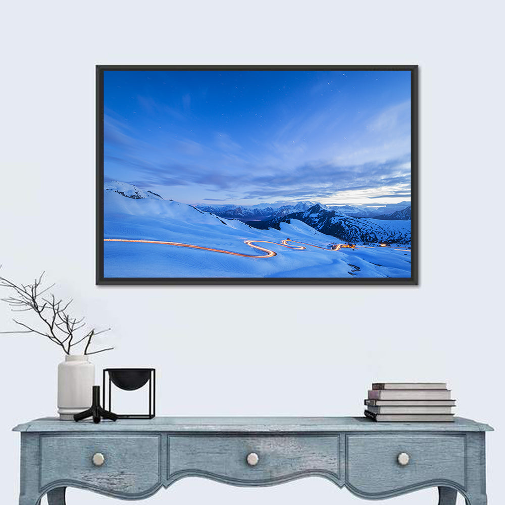 Passo Giau Sunset, Dolomites Italy Wall Art in a room, landscape