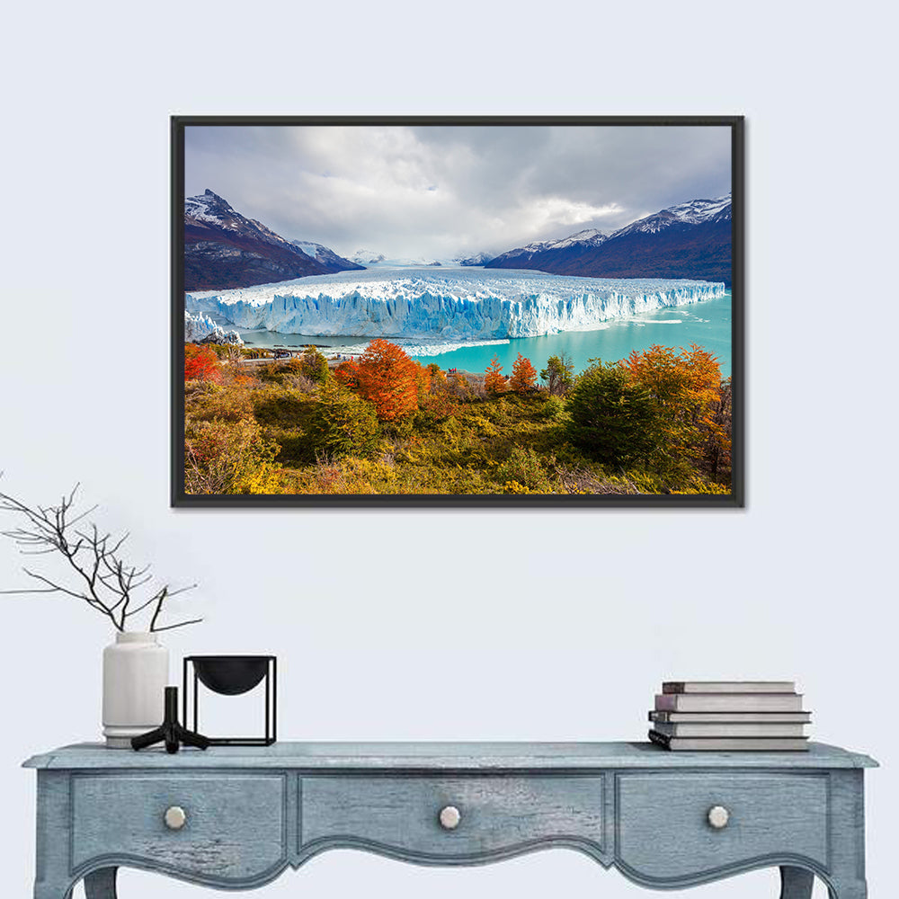 Perito Moreno Glacier, Autumn Wall Art in a room, landscape
