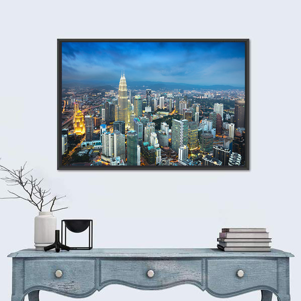 Kuala Lumpur Petronas Towers Skyline Wall Art