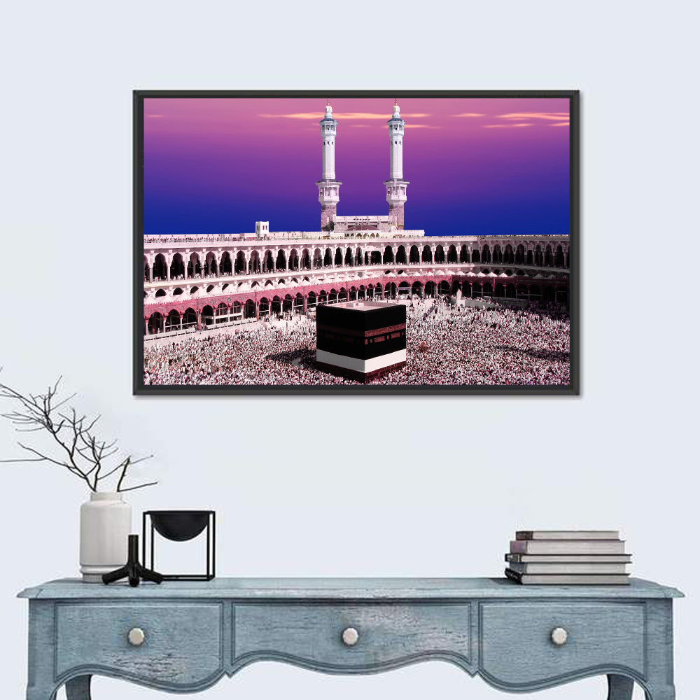 Kaaba at Twilight Wall Art in a room, landscape