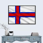 Faroe Islands Flag Wall Art