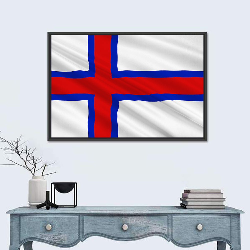 Faroe Islands Flag Wall Art