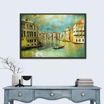 Venice Gondola on the Grand Canal Wall Art