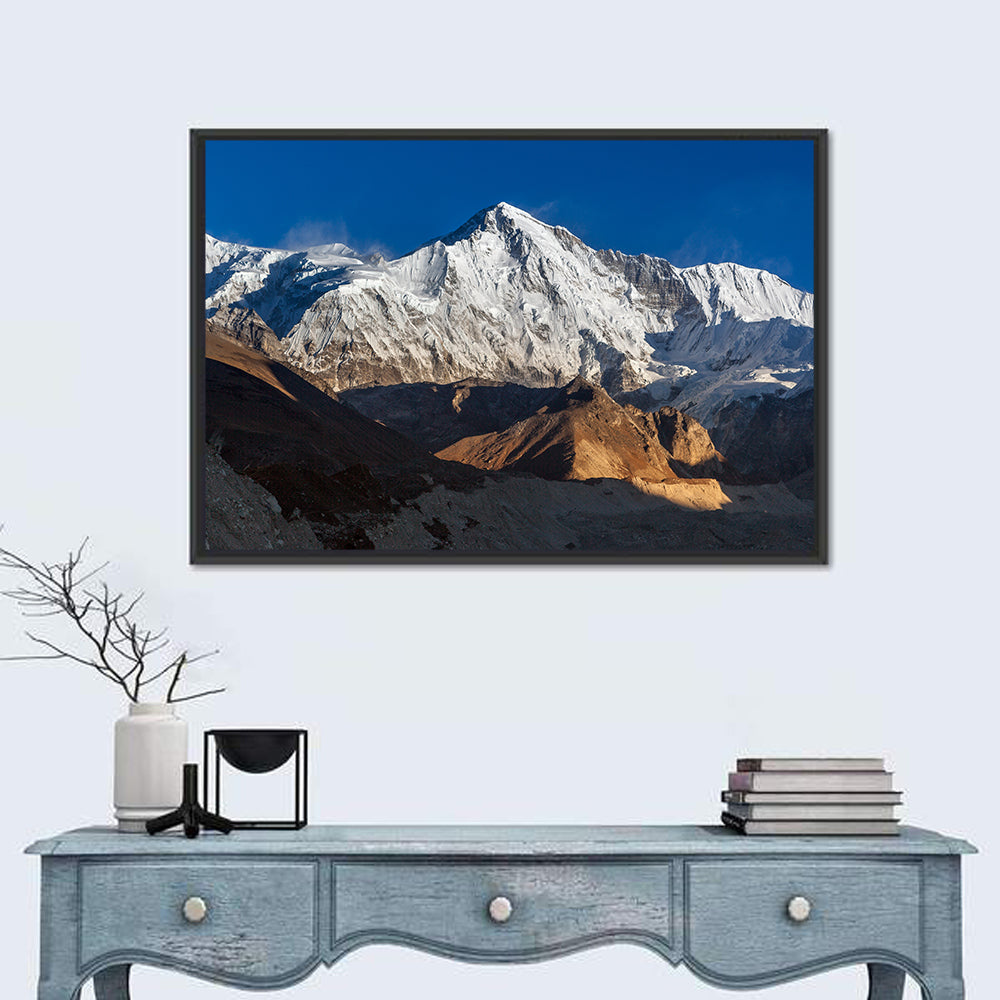 Mount Cho Oyu Nepal Wall Art in a room, landscape