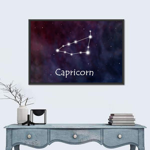 Capricorn Horoscope Constellation Wall Art