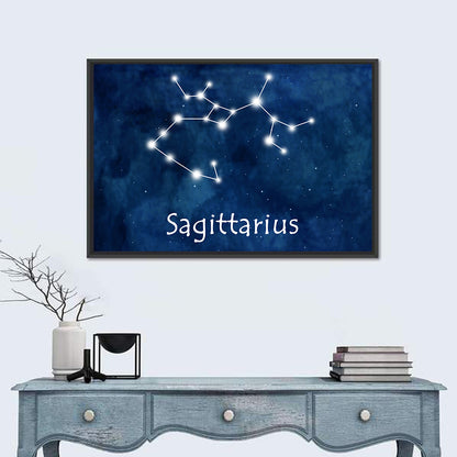 Sagittarius Horoscope Constellation Wall Art