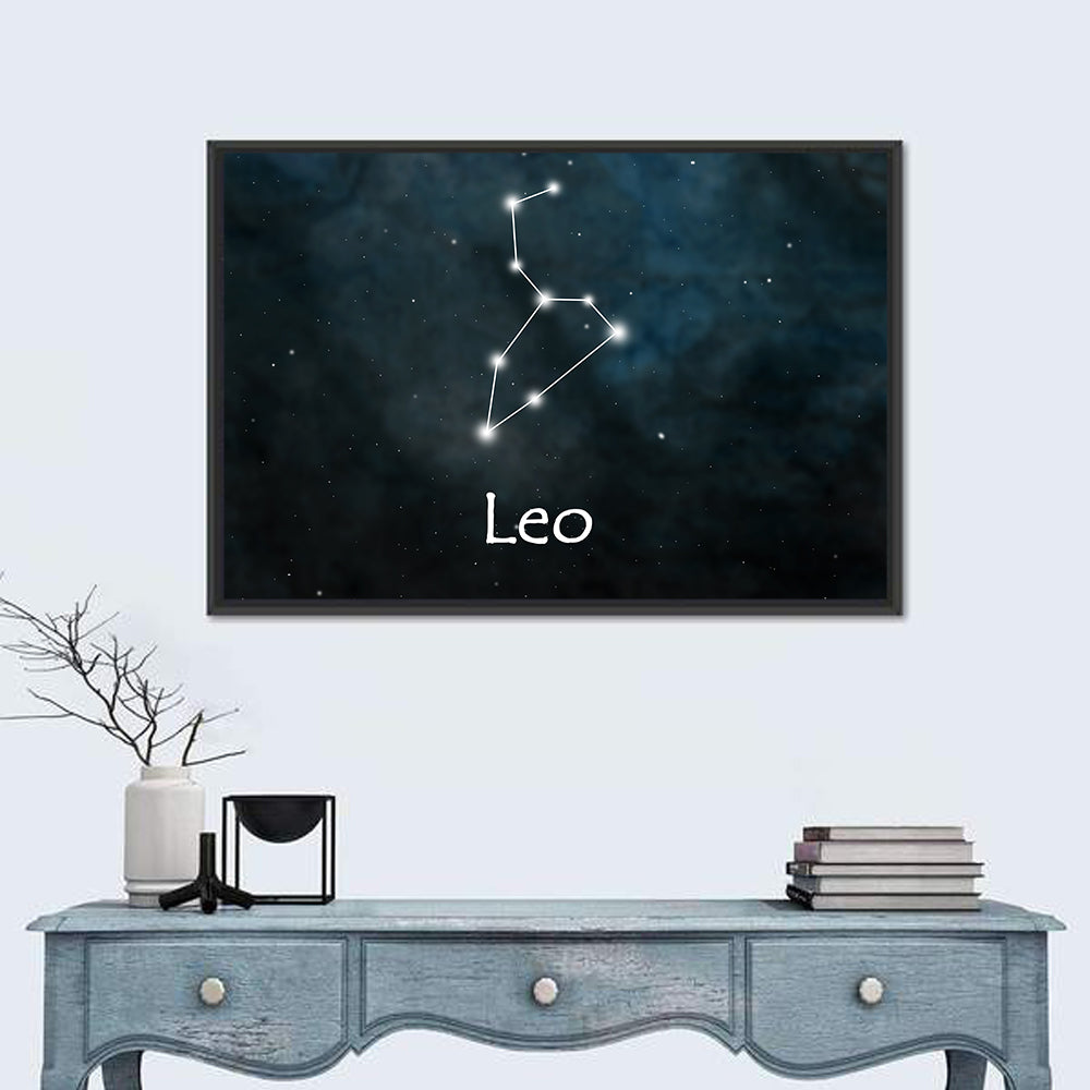 Leo Zodiac Constellation Wall Art