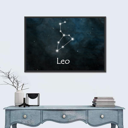 Leo Zodiac Constellation Wall Art