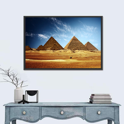 Giza Pyramids Valley View Wall Art