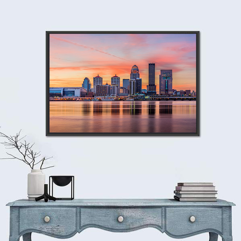 Louisville Skyline at Sunset Wall Art