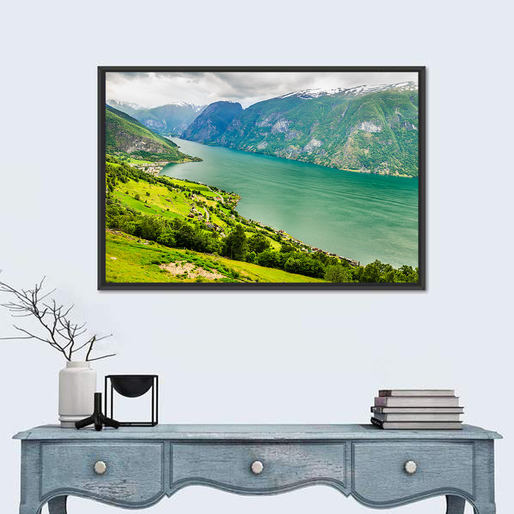 Aurlandsfjord Valley Panorama Wall Art